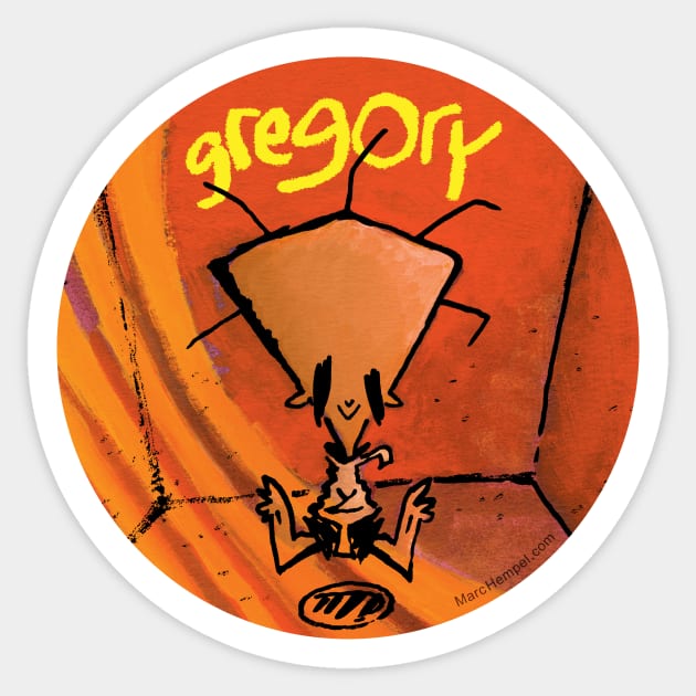 Gregory™ Merch-Mania! Sticker by marc_hempel